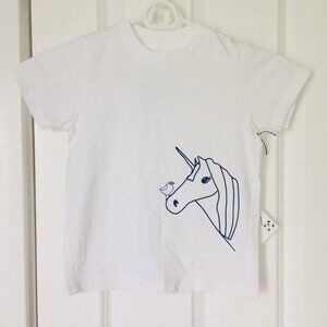 New Organic Kids and Toddler Unisex T-Shirts, Hand Drawn Unicorn Bird Design